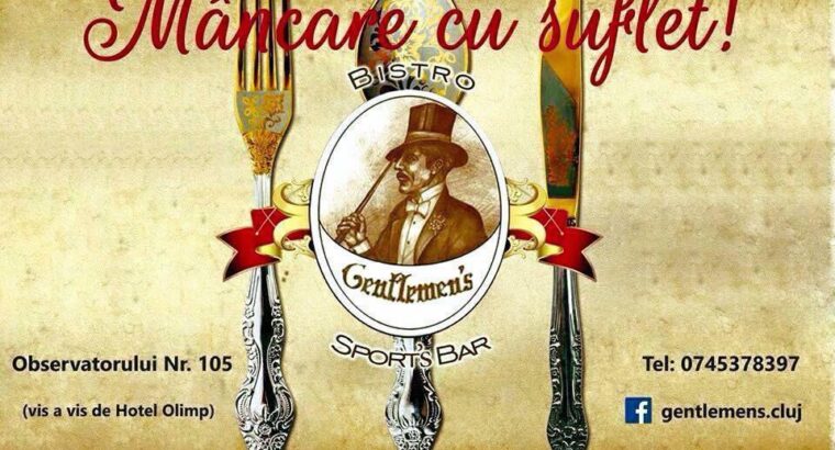 Restaurant Cluj – Gentlemen’s – Bistro & Sports Bar